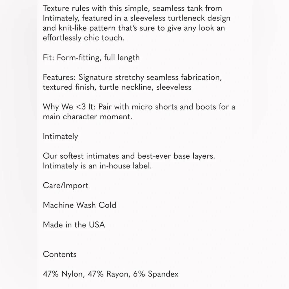 Free People Intimately Always Ready Seamless Turtleneck Tank in Morning sun - Picture 4 of 4